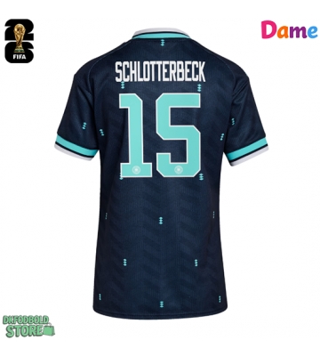 Tyskland Nico Schlotterbeck #15 Replika Udebanetrøje Dame VM 2026 Kortærmet